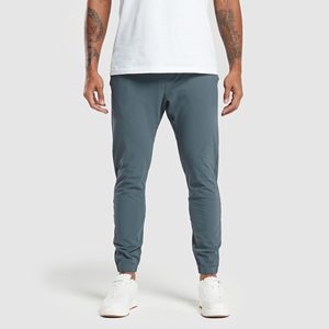 Venta al por mayor de los hombres Casual 100% algodón a prueba de viento de secado rápido Jogger Track pantalones de chándal transpirable al aire libre bordado de cintura media - Product Image 3