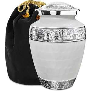 Meilleure offre Urne 2025 avec urne de style moderne en métal de qualité supérieure de conception unique pour urne de cendres humaines disponible à bas prix - Product Image 5