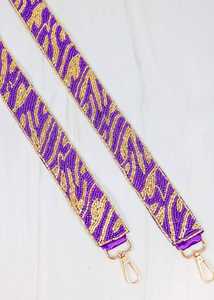 Sangles de sac à main en perles de graines brodées de luxe faites à la main, réglables, personnalisables en longueur en pouces, sangles de ceinture pour femmes et filles - Product Image 3