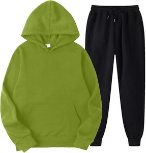 Haute Qualité Hommes XL Survêtement Femmes Long Sweat À Capuche Jogger Manches Coupe-Vent À La Mode Ensembles Logo - Product Image 1