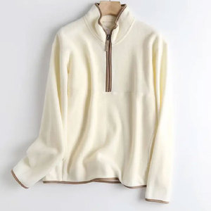 เสื้อสเวตเตอร์ขนแกะมีฮู้ดแนวสตรีทวินเทจสำหรับผู้ชายและผู้หญิงสีแดงล้วนสีเทา xs/xs/XS - Product Image 4