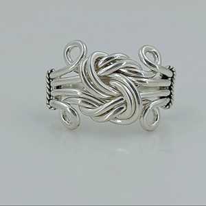 Navya Craft 925 Solid Sterling Silver Handmade Celtic Knot Women's Casual <b>Statement</b> <b>Ring</b> for Christmas Birthday Jewelry - Product Image 6