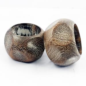 Ensemble de 12 anneaux porte-serviettes en bois pour la décoration de table, mariage, fête, maison, hôtel et restaurant, motif rond - Product Image 3