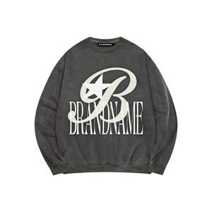 เสื้อสเวตเตอร์สวมหัวแบบสวมหัวสำหรับผู้ชายเสื้อฮู้ดแบบปักโลโก้สำหรับผู้ชายใส่ได้ทั้งชายและหญิงทำจากผ้าฝ้าย100% - Product Image 3