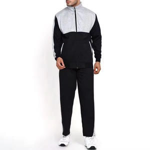 Survêtement unisexe rouge à manches longues avec fermeture éclair, col montant, couleur unie, sportif, pour adultes, automne, séchage rapide, matière polyester - Product Image 3