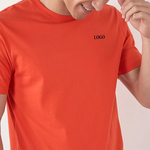 Logo personnalisé coupe régulière t-shirt pour hommes haute qualité couleur unie hommes col rond t-shirt pour hommes t-shirts personnalisés 100% coton - Product Image 5