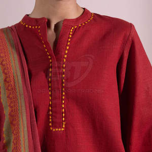 Costume élégant brodé avec dupatta, vente en gros de costumes pakistanais pour femmes en 3 pièces, taille adulte - Product Image 2