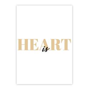 Impresión artística en forma de corazón en papel tamaño A4 - Product Image 3