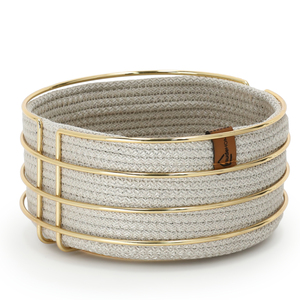 Panier de rangement rond en coton naturel et polyester, n° 1, moderne, empilable, détachable, pour la vaisselle, la cuisine, la salle à manger, le café, le restaurant - Product Image 1