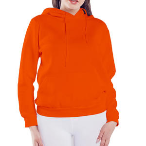 Pull élégant en coton mélangé avec poche kangourou, parfait pour une tenue décontractée et des activités de plein air, sweat à capuche pour femme en toutes saisons - Product Image 1