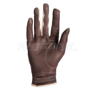 Gants d'équitation pour adultes, marron foncé, design moderne, gants d'équitation de qualité professionnelle, vente en gros, gants d'équitation unisexes - Product Image 3
