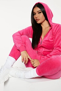Équipé sportif y2k velours Gym course exercice entraînement 2 pièces ensembles pleine fermeture éclair sweats à capuche femmes maigre Jogging ensembles pantalons de survêtement - Product Image 4