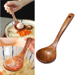 Cucharas y soporte de madera de bambú al por mayor Juego de utensilios de cocina de bambú hecho en Vietnam - Product Image 4