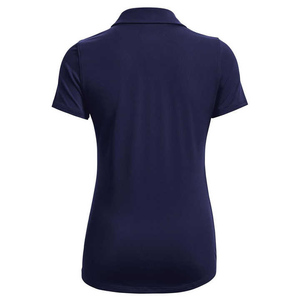 Polo Azul Marino para Mujer, Manga Corta, Color Sólido, Tejido de Poliéster, Casual, Transpirable, Corte Regular, Producción Harry Johnson - Product Image 5