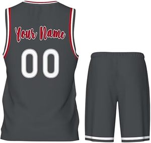 Conjuntos de uniformes de baloncesto ligeros y transpirables de talla grande y colores personalizados de alta calidad para hombres adultos - Product Image 2