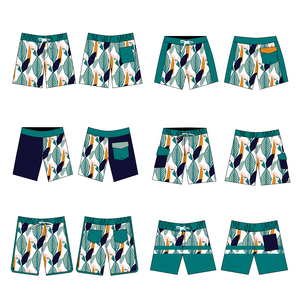 Nouveau design BAS quantité minimale de commande Short de bain d'été personnalisé en polyester spandex Style Hawaii Maillot de bain homme - Product Image 3