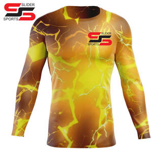 Rashguard de vêtements de sport personnalisé en gros pour adultes et garçons Compression à manches longues avec impression sublimée Utilisation MMA - Product Image 4