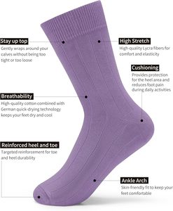 Mens ăn mặc vớ cho kinh doanh và trang phục chính thức mặc thoải mái co giãn vớ cotton với biểu tượng tùy chỉnh hỗ trợ - Product Image 2