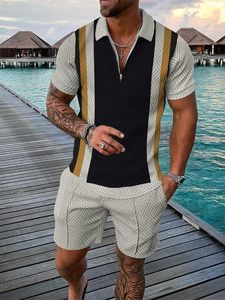 Personnaliser 2025 Logo hommes ensembles courts 100% coton 2 pièces tenues en gros mode été survêtements t-shirt décontracté et ensemble court - Product Image 5