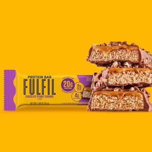 FULFIL Protein <b>Bars</b>, Chocolate Peanut Caramel Flavored 12 Count - Product Image 2