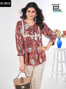 Dernières collections Kurtis courtes fantaisie décontractées et à porter au quotidien pour femmes avec grande taille disponible au prix le plus bas et haut de meilleure qualité - Product Image 4