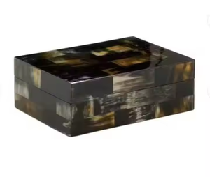 ARTISAN CRAFT Handcrafted Natural Horn Jewelry <b>Box</b> with Customizable Size & Shape Elegant Storage for Rings <b>Earrings</b> Accessories - Product Image 4