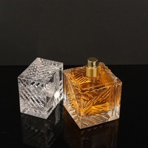 Exquisito Frasco <span class=keywords><strong>de</strong></span> Perfume <span class=keywords><strong>de</strong></span> 50 ml con Diseño <span class=keywords><strong>de</strong></span> Ondas <span class=keywords><strong>de</strong></span> Agua, Se Puede Etiquetar, Botellas <span class=keywords><strong>de</strong></span> Vidrio para Perfume - Product Image 2