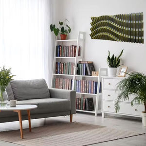 Panneau mural acoustique en bois véritable artisanal 3D Art déco Art mural flottant Thème d'anniversaire Design moderne Fonction de suspension pour la maison - Product Image 6