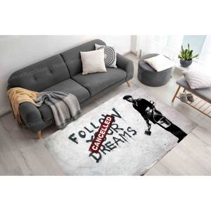 Alfombra de Lana Estampada con Diseño de Graffiti Banksy Dreams, Patrón de Patchwork Ecológico con Base de Látex de Pelo Medio para Hogar Moderno - Product Image 2