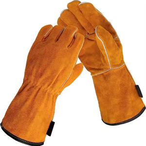 Gants de travail en cuir unisexe pour le jardinage, vente en gros, résistants aux épine, pour l'élagage des roses, la manipulation des cactus, résistants aux perforations - Product Image 1