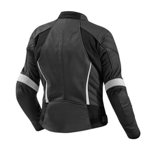 Ladies Leather Motorbike Track Racing Suit Black/White Two Piece CE Certified Armoured Protected Women's Motorcycle Riding Suit - Product Image 3