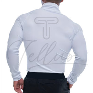 Chemise de compression pour homme - Matière Spandex/Polyester de haute qualité, antibactérienne, 220g, respirante et durable, séchage rapide, manches longues - Product Image 2