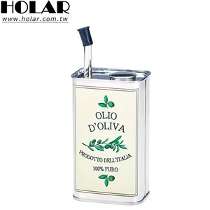 [Holar] Taiwán hizo el mejor vendedor moderno 17 onzas 500 cc Drizzler de aceite de oliva de acero inoxidable sin goteo para restaurante