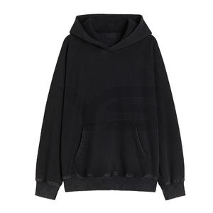 Pull-over à capuche surdimensionné personnalisé à manches longues, délavé à l'acide, vêtements d'hiver respirants et durables avec impression numérique - Product Image 2