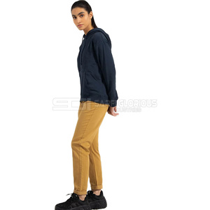 Sudadera con Capucha de Forro Polar de Manga Larga para Mujer, Otoño Invierno, con Logotipo Personalizado, Estilo Urbano, 100% Algodón, Varios Colores - Product Image 3