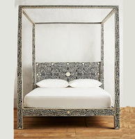 Commode moderne au design marocain avec incrustation d'os vert Commode et buffet pour meubles de chambre à coucher