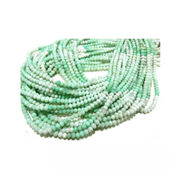 Perles d'Amazonite Vertes Facettées Naturelles de Haute Qualité en Gros, Modèle ALIF-4 Alif International, 4MM Rondelle