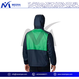 Men's Winter Hooded <b>Quilted</b> Stand Collar Windbreaker Jacket Custom Logo Breathable Waterproof Eco-Friendly 100% Polyester New - Product Image 5