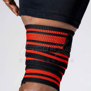 Alta calidad Gimnasio Fitness Levantamiento de pesas Rodilla Envoltura Compresión Entrenamiento Levantamiento de pesas Gimnasio Rodilleras - Product Image 2