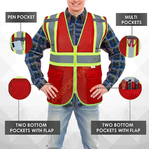 Chaleco DE SEGURIDAD reflectante para hombre, material de alta calidad para el trabajo y los viajes, novedad en venta al por mayor - Product Image 4