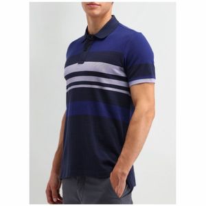 เสื้อโปโลลำลองสำหรับผู้ชายเสื้อโปโลสีทึบระบายอากาศได้ดีดีไซน์ใหม่โลโก้ตามสั่ง - Product Image 3