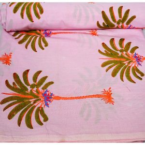 Bloc de main tissu imprimé Robe bloc imprimé coton femmes robe de chambre vêtements d'été en polyester pour vêtements - Product Image 5