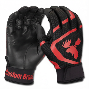 ถุงมือตีเบสบอลแบบมืออาชีพ พิมพ์ลายตามสั่ง ขายส่ง หนังแพะคุณภาพสูง จับกระชับมือ ถุงมือตีซอฟต์บอล - Product Image 3