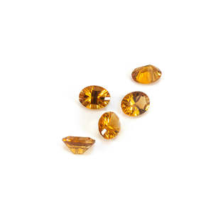 Cuarzo Citrino Natural Ovalado de 5x7mm y 6x8mm, Calibrado y Pulido, Gemas Amarillas y Naranjas para Joyería, Certificado IGI - Product Image 3