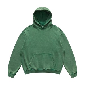 Mens 350GSM Acid Wash Heavyweight Hoodie Vintage Oversized Streetwear Sudadera con textura en relieve - Product Image 6