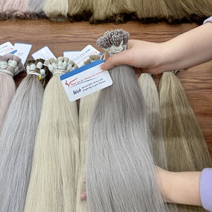 Meilleur produit de qualité Kératine I tip hair 100% extensions de cheveux humains vietnamiens crus prix de gros sans enchevêtrement de cheveux colorés - Product Image 2