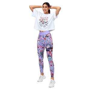Fitness couleur unie doux ventre contrôle Sport Gym porter taille haute jambe large Flare bout à bout Yoga Leggings pour les femmes - Product Image 5