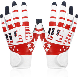 Gants de frappe de baseball en cuir véritable avec logo personnalisé très demandés, vente chaude, personnalisation colorée, gants de frappe en liège - Product Image 3