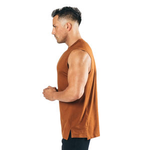 Men's Summer Cotton Tank <b>Tops</b> Quick Dry Fitness Sports <b>Vest</b> Screen Printed Solid Street Style Sleeveless Hood Breathable - Product Image 5