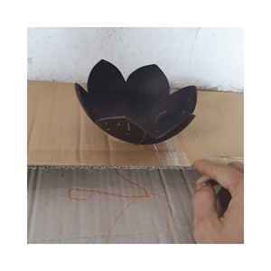 ชามเปลือกหอยลายสลัก งานฝีมือ วัสดุ: เปลือกมะพร้าว; ใช้สำหรับ: ของตกแต่งบ้านสร้างสรรค์; ผลิตใน: เวียดนาม งานแฮนด์เมด - Product Image 4